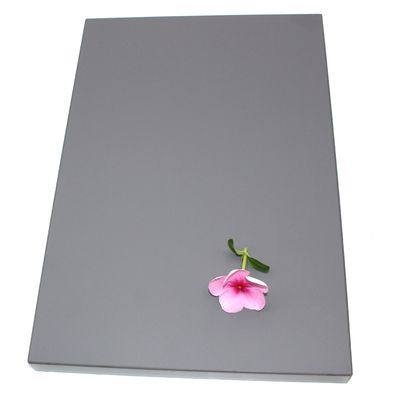 MPTGY08SM hot selling double side  matte grey PET mdf panels  for interior furniture and commercial furniture