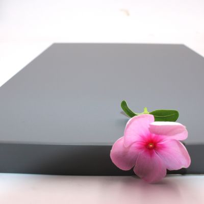 MPTGY08SM hot selling double side  matte grey PET mdf panels  for interior furniture and commercial furniture