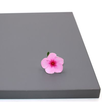 MPTGY08SM hot selling double side  matte grey PET mdf panels  for interior furniture and commercial furniture