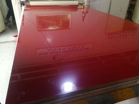 classic color high gloss PET mdf for  kitchen cabinet panel