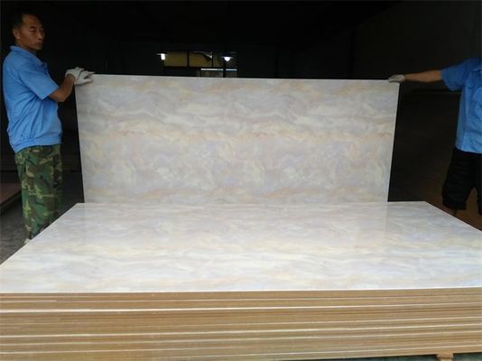 Marble color  High gloss 18mm 12mm laminate furniture acrylic mdf boards in china