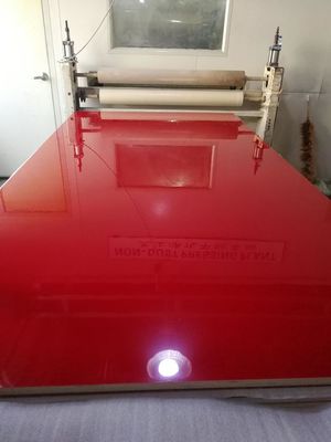 18mm high gloss kitchen cabinet mdf boards/acrylic mdf boards with red soildcolor