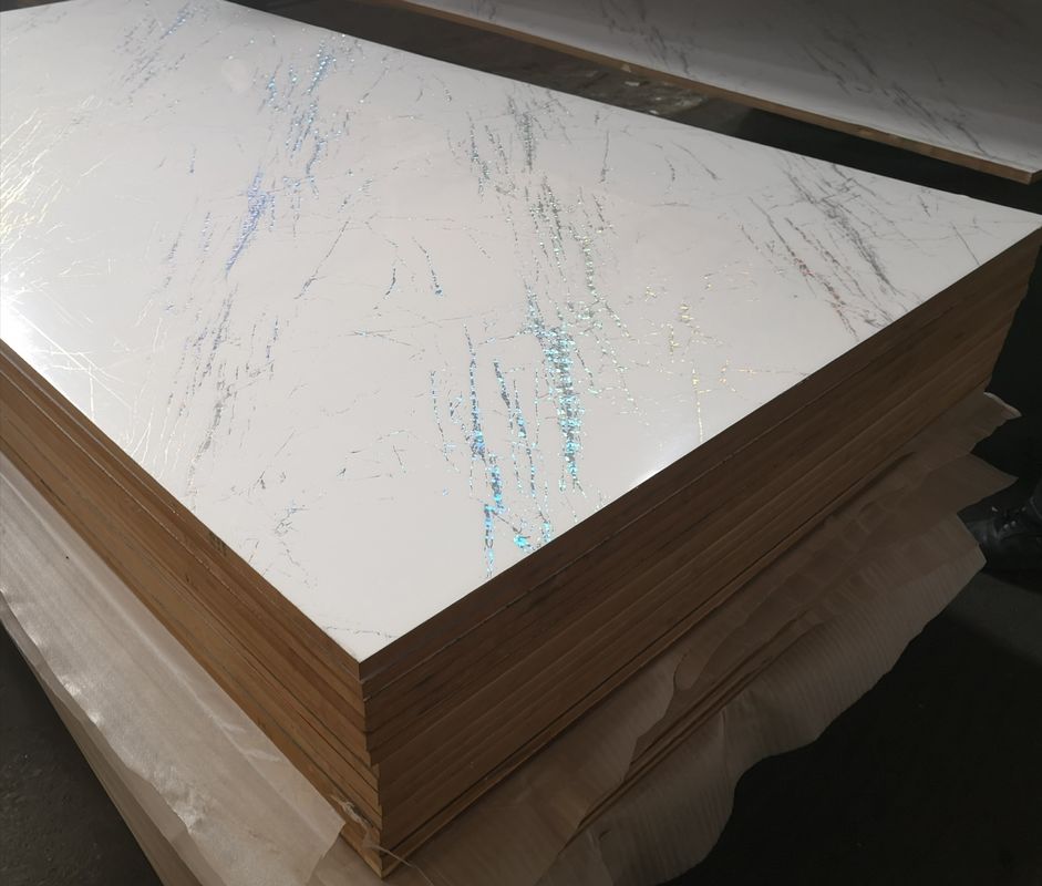 Marble color  High gloss 18mm 12mm laminate furniture acrylic mdf boards in china