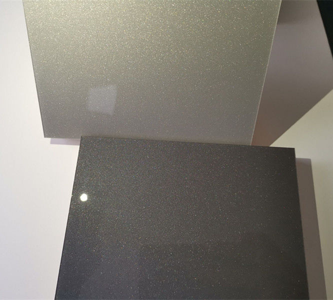 high gloss Acrylic sheet faced sparkle silver mdf board for 1-2mm acrylic sheet