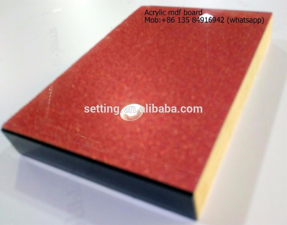 Semi-hardboards Fibreboard Type acrylic faced mdf in 4x8 ft 19mm